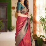 Red Cotton Sarees with Unique Floral and Kalamkari printed (Copy)